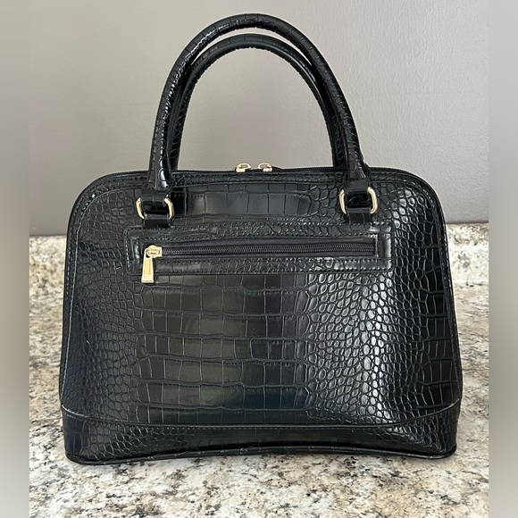 Giani Bernini Croc Embossed Faux Leather Saffiano Dome Satchel Purse - Picture 2 of 14